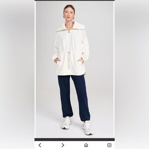 Varley Women's Parnel Half Zip Fleece Egret Large
